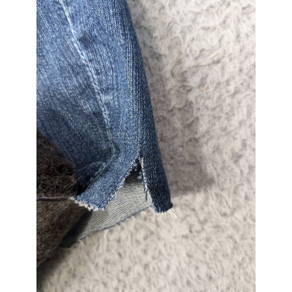 Miss Me Jean Shorts Women 28 Denim Stretch Colorful Sequins Cutoff Flap Pocket - Picture 8 of 16